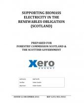 Policy Analysis Supporting Biomass Electricity in the Renewables Obligation (Scotland)